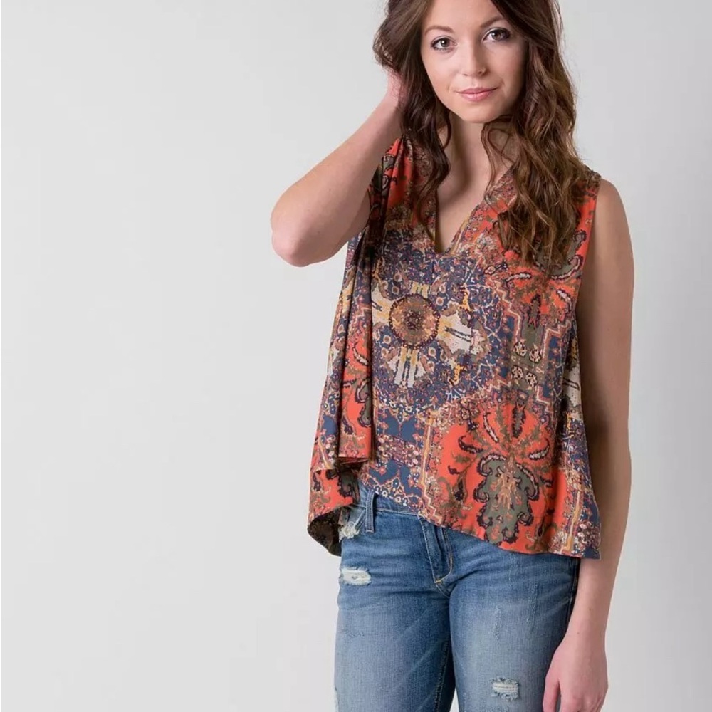 Free People Multicolor Sleeveless Blouse